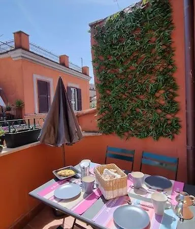 Stylish Duplex With Terrace 아파트 로마